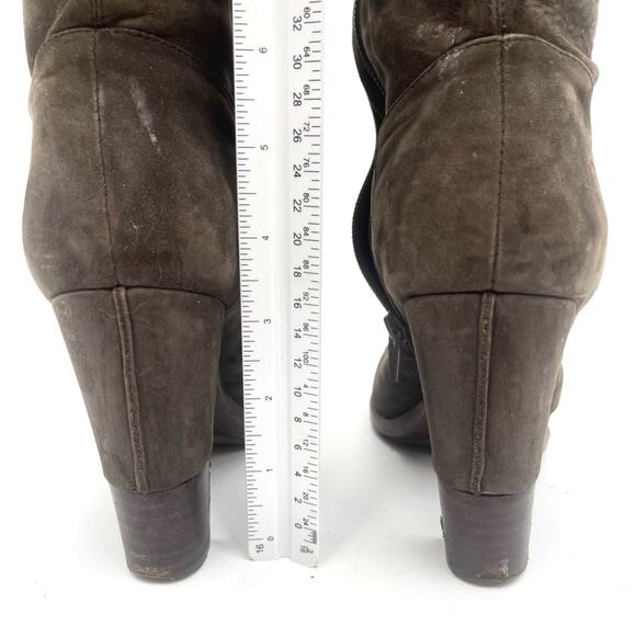 BRONX Charley Nubuck Leather Knee High Boots Knee-high lace-up soft size  8 - Picture 10 of 12